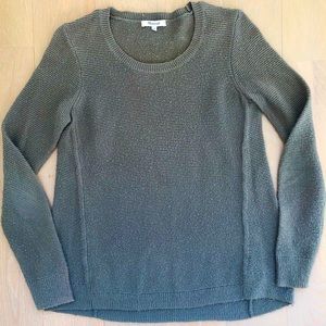 Madewell army green crew neck sweater XS